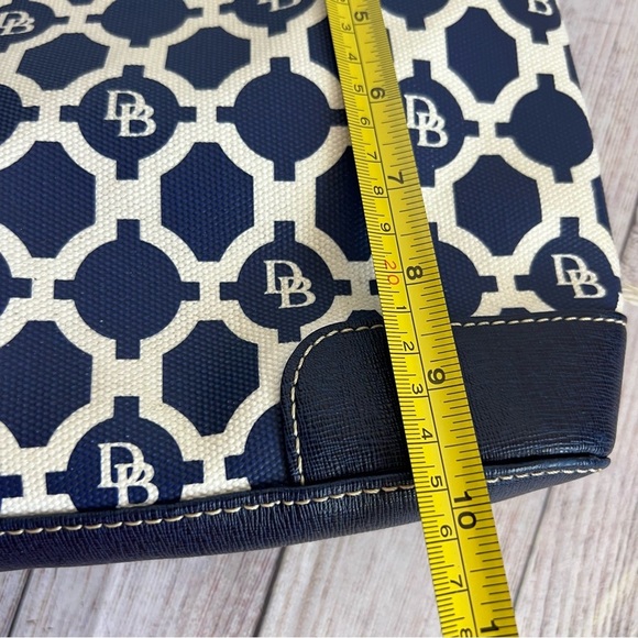 Dooney & Bourke Navy and White Bag - Picture 9 of 14